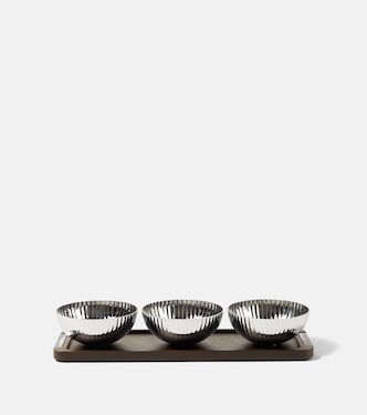 Bernadotte bowls and tray set by Sigvard Bernadotte | Georg Jensen