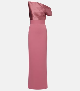 Magda asymmetric gown  | Solace London