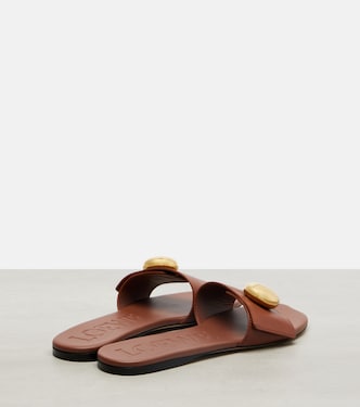 Pantoletten Pebble aus Leder | Loewe