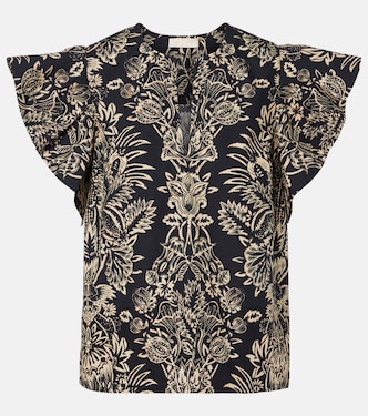 Severine printed cotton poplin top | Ulla Johnson