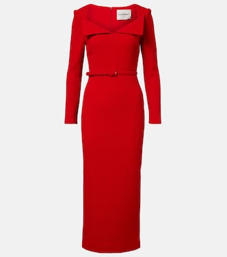 Belted wool midi dress | Roland Mouret