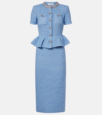 Robe midi à ornements | Self-Portrait