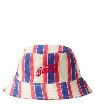 Gorse striped cotton bucket hat | The New Society