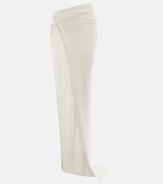 Asymmetric cashmere and wool maxi skirt | Rick Owens