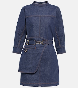 Belted denim minidress | Fendi