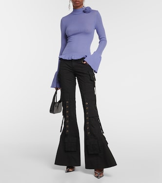 Jersey de lana en punto acanalado | Blumarine