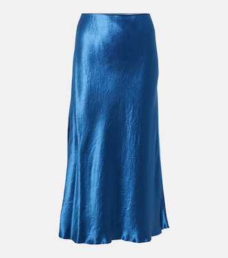 Leisure falda midi Alessio de satén | Max Mara