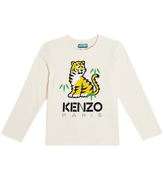 프린트 코튼 저지 티셔츠 | Kenzo Kids