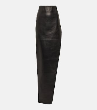 Falda larga de piel | Ann Demeulemeester