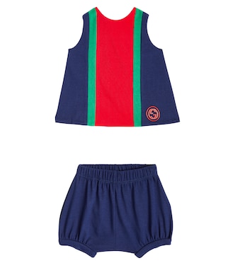 Baby cotton top and shorts set | Gucci Kids