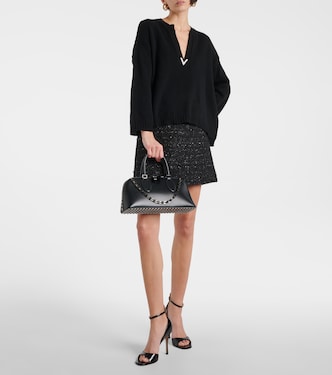 Pullover in lana vergine con logo | Valentino