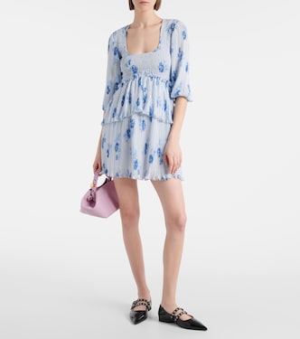 Minikleid aus Georgette | Ganni