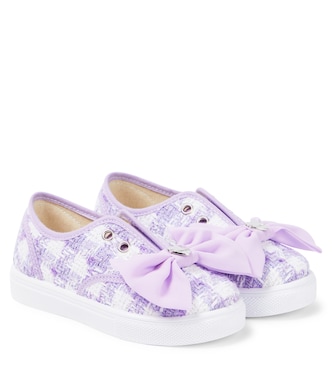 Sneakers in bouclé pied-de-poule | Monnalisa