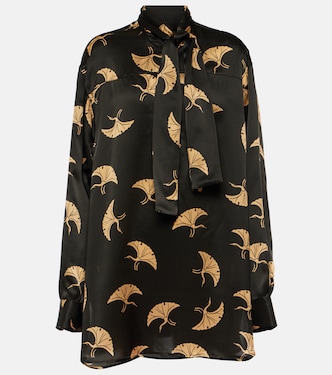 Top in raso di seta con stampa | Dries Van Noten
