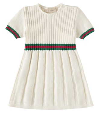 Baby ribbed-knit wool dress | Gucci Kids