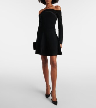 Mini-jupe en laine mélangée | Nina Ricci