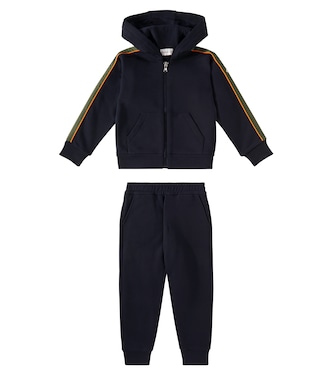 Tricolor cotton tracksuit | Moncler Enfant