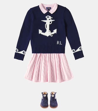 Abito in cotone a trecce | Polo Ralph Lauren Kids