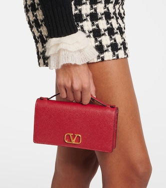 Sac à bandoulière VLogo Small en cuir | Valentino Garavani