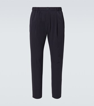 Seersucker straight pants | Herno