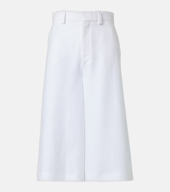 Drake high-rise linen culottes | Loro Piana
