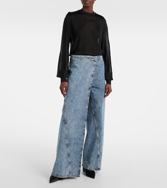 Jeans anchos envolventes | Alaïa