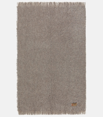 Madornale fringed wool-blend blanket | The House of Lyria