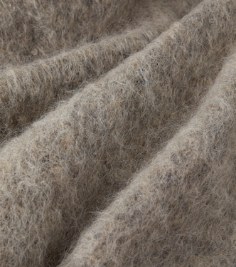 Madornale fringed wool-blend blanket | The House of Lyria
