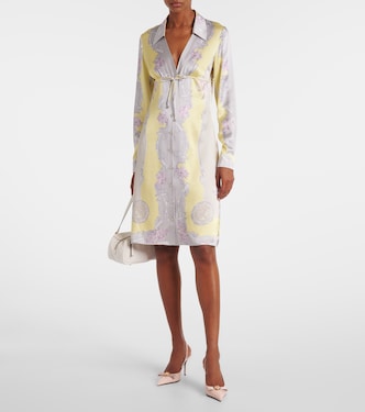 Robe chemise Medusa Cameo en soie  | Versace