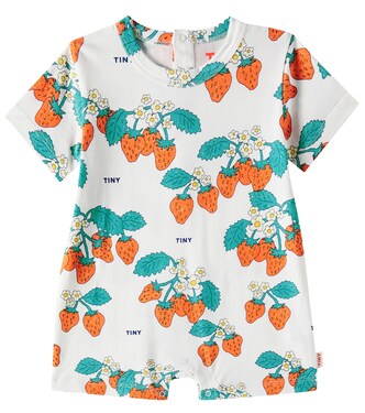 Baby Spieler Strawberries aus Baumwoll-Jersey | Tinycottons