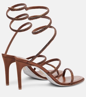 Cleo 80 embellished satin sandals | Rene Caovilla