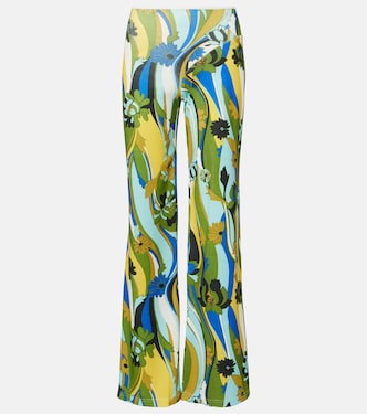 Acidic floral jersey wide-leg pants | Christopher Esber