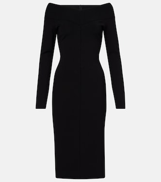 Off-Shoulder-Midikleid aus Jersey | Stella McCartney