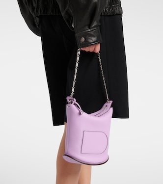 Schultertasche Pin Twist aus Leder | Delvaux