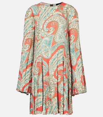 Paisley pleated minidress | Etro
