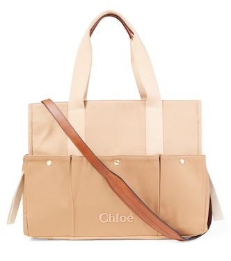 Baby logo cotton changing bag | Chloé Kids