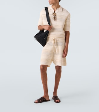 Polo in crochet di misto cotone | Commas