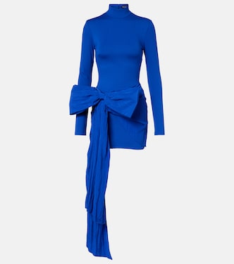 Bow-detail jersey minidress | David Koma