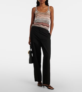 Top Zig Zag aus Lamé mit Pailletten | Missoni