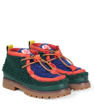 X Camper Ankle Boots aus Faux Shearling | Bobo Choses