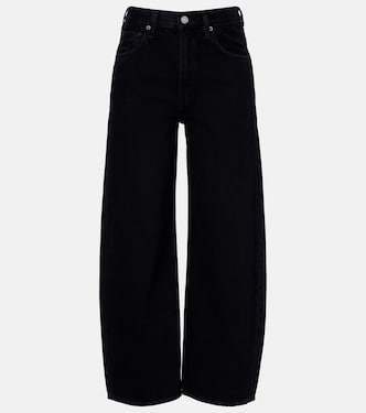 Low Curve cropped mid-rise barrel-leg jeans | Agolde