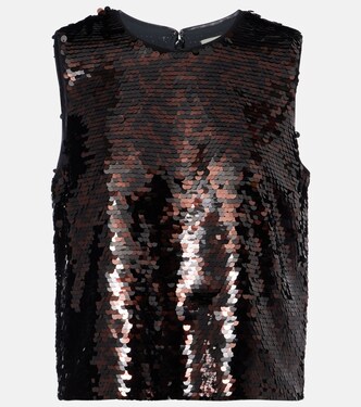 Sequined top | Staud