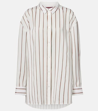 Striped silk-blend jacquard shirt | Gucci