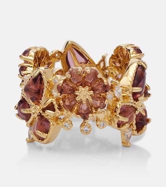 Bloom gold-plated embellished ring | Zimmermann