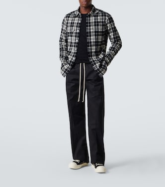 Dietrich cotton-blend wide-leg pants | Rick Owens
