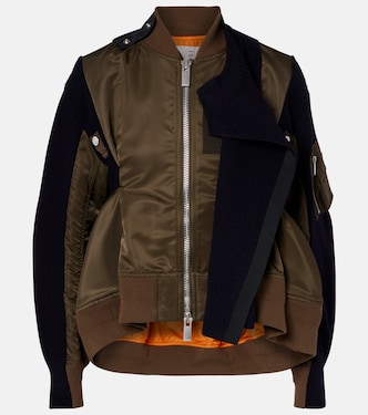 Paneled blouson jacket | Sacai
