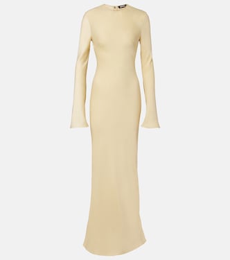 Robe longue en satin | Rotate