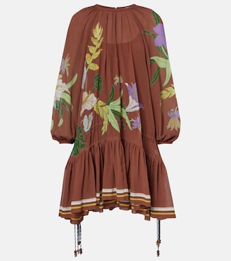 Alfie gathered cotton and silk minidress | Alémais