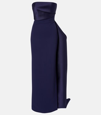 Kinsley draped strapless gown  | Solace London