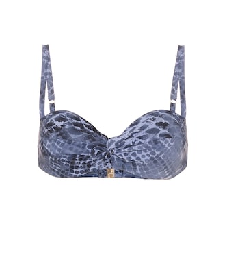 Top bikini Isla a stampa serpente | Karla Colletto